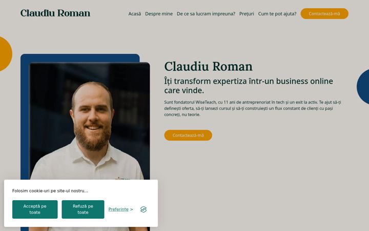 Screenshot of claudiuroman.site