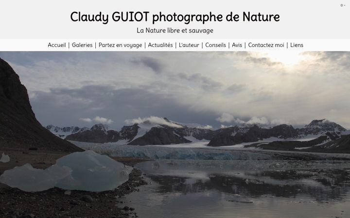 Screenshot of claudyguiot.com