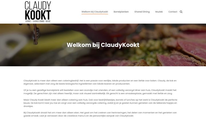 Screenshot of claudykookt.nl