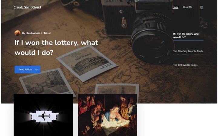 Screenshot of claudzsaintcloud.co.za