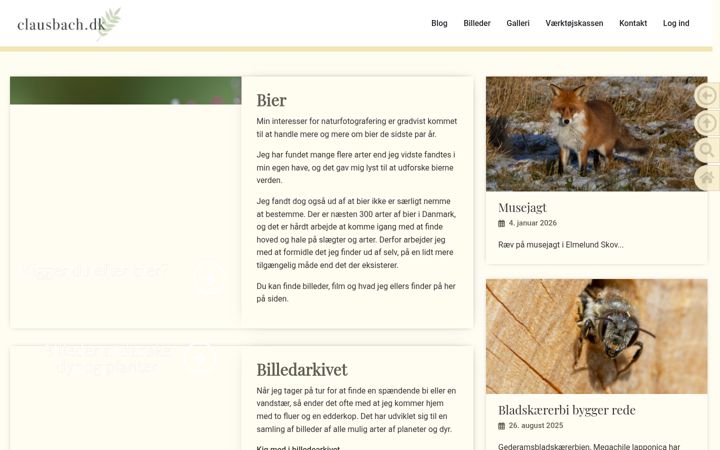 Screenshot of clausbach.dk