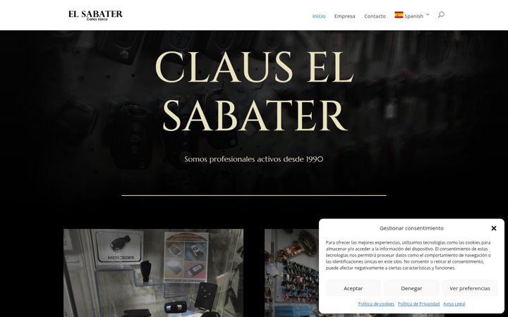Screenshot of clauselsabater.com