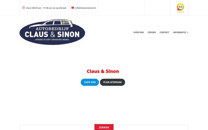 Screenshot of clausensinon.nl