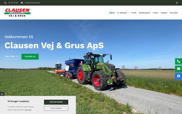 Screenshot of clausenvej.dk