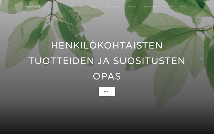 Screenshot von clausion.fi