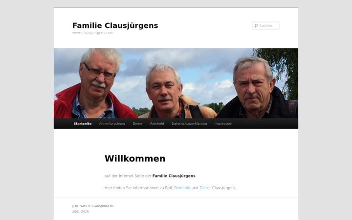 Screenshot of clausjuergens.com