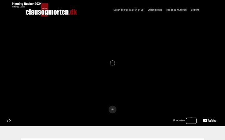 Screenshot of clausogmorten.dk