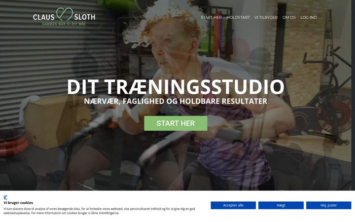 Screenshot of claussloth.dk