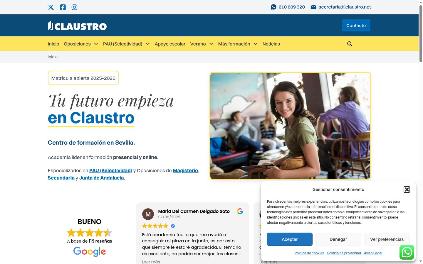 Screenshot tal-banner tal-kunsens muri qabel kwalunkwe interazzjoni