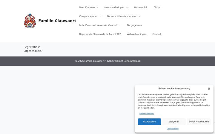 Screenshot of clauwaert.be