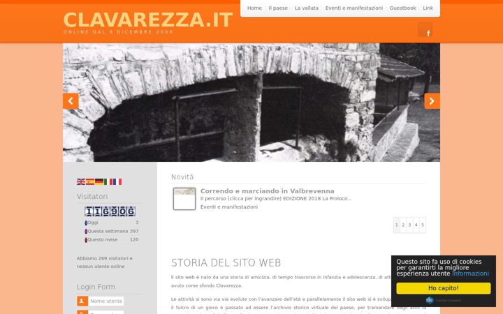 Captură de ecran a clavarezza.it