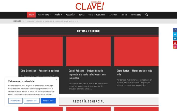 Screenshot of clave.com.ec