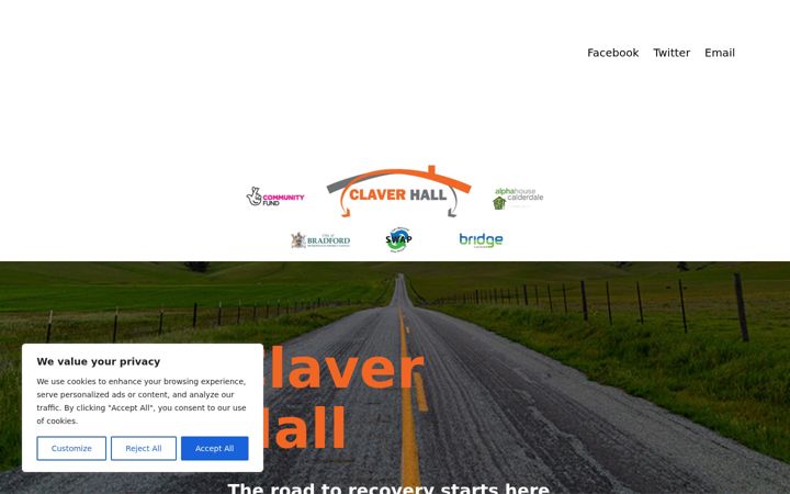 Skærmbillede af claverhall.org.uk