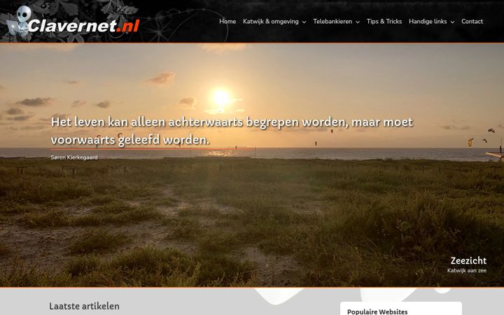 Screenshot of clavernet.nl