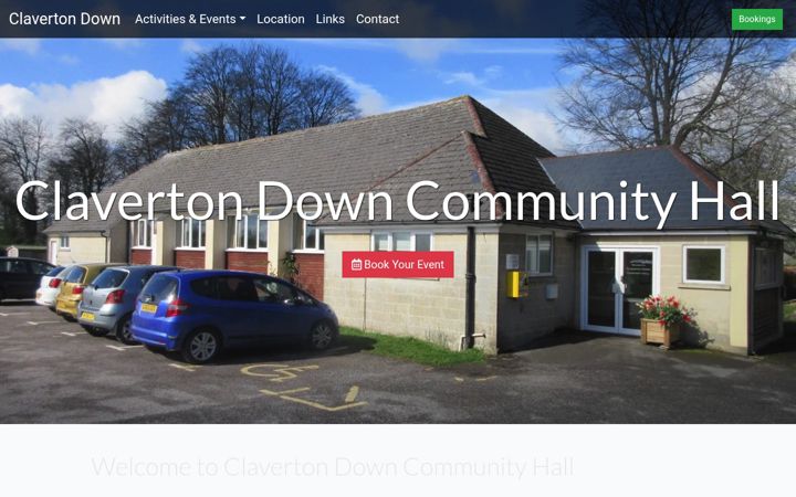 Screenshot of clavertondown.org.uk