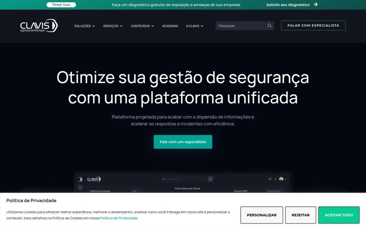 Screenshot van clavis.com.br