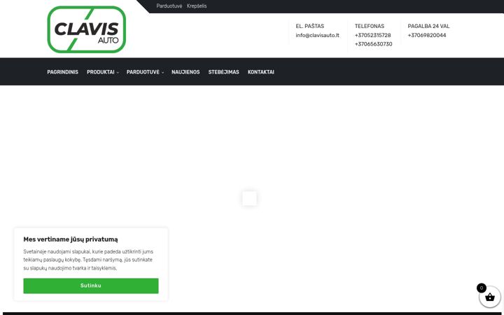 Screenshot of clavisauto.lt