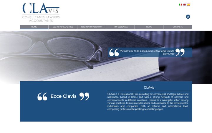 Screenshot stránky clavisroma.com