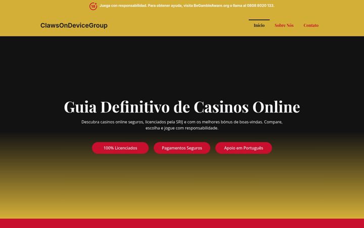 Screenshot of clawsondevicegroup.com
