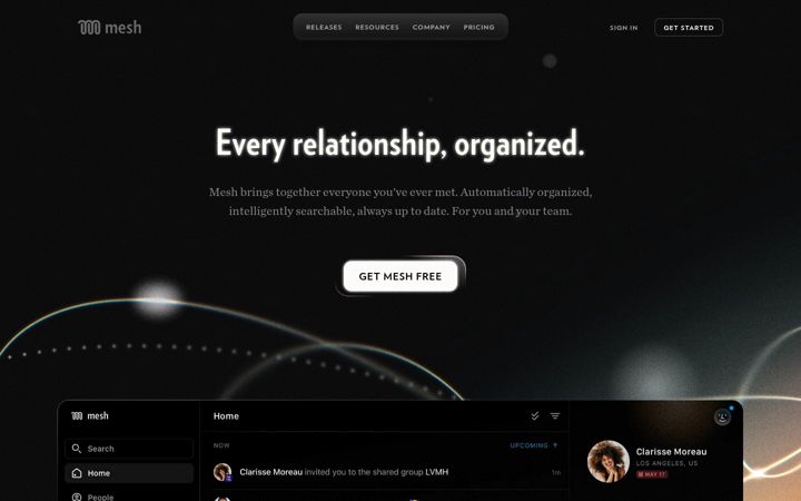 Screenshot of clay.earth