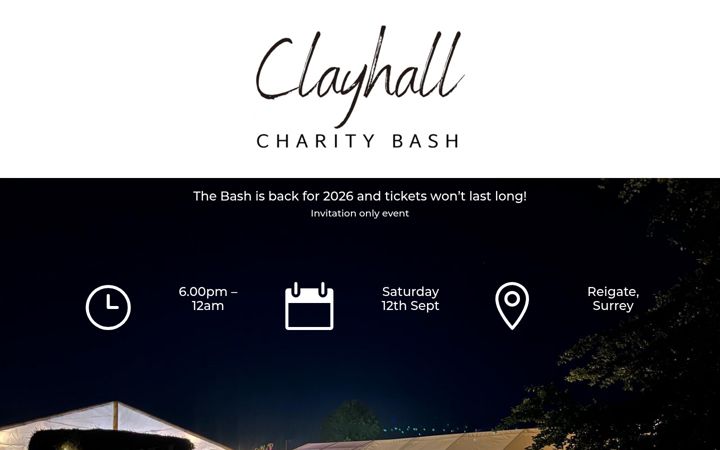 Screenshot of clayhallbash.com