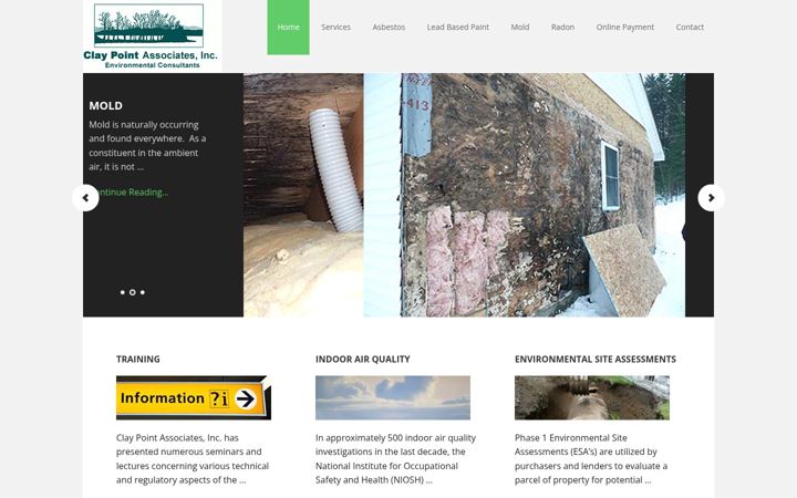 Screenshot of claypointassociates.com