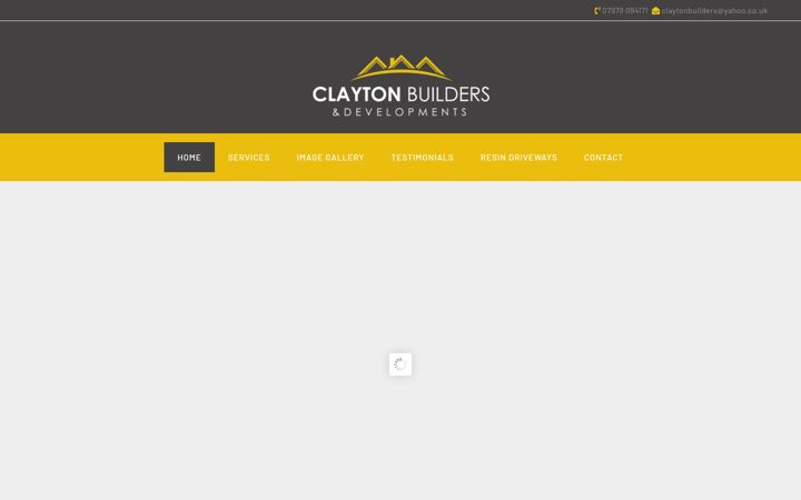 Screenshot of clayton-builders.co.uk