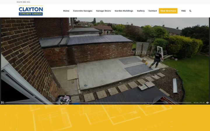 Screenshot of claytongarages.co.uk