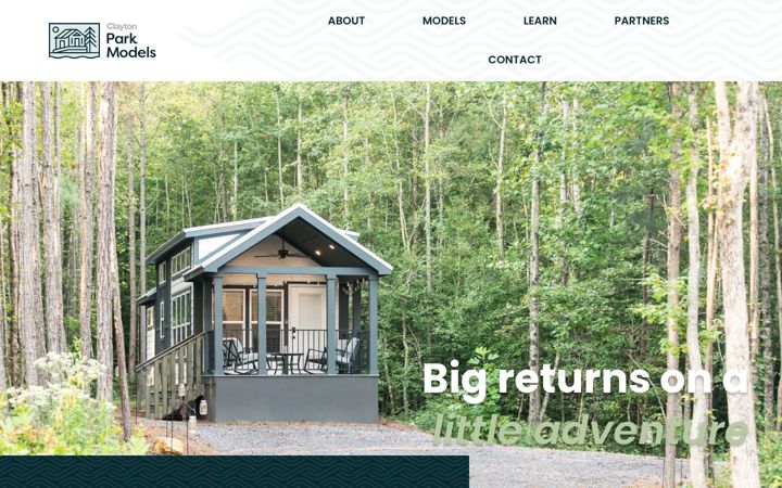 Screenshot of claytonparkmodels.com