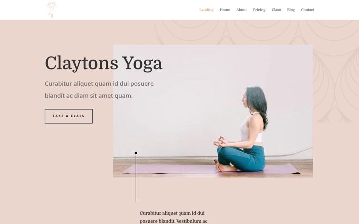 Screenshot of claytonsyoga.com