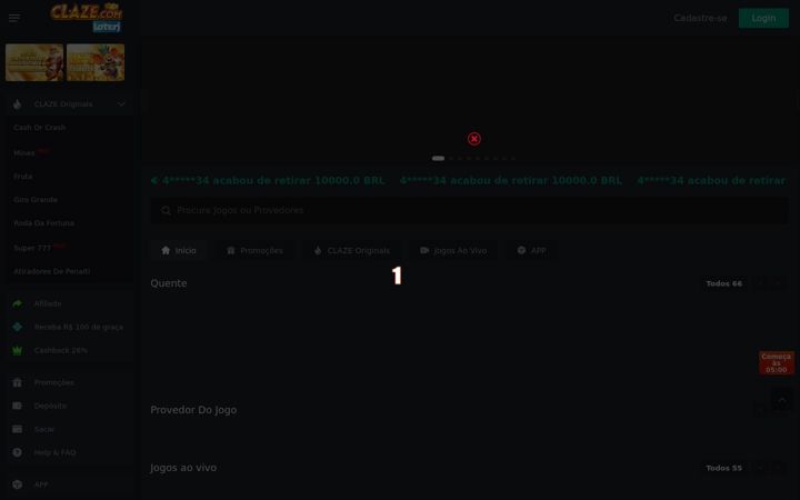 Screenshot of claze.com