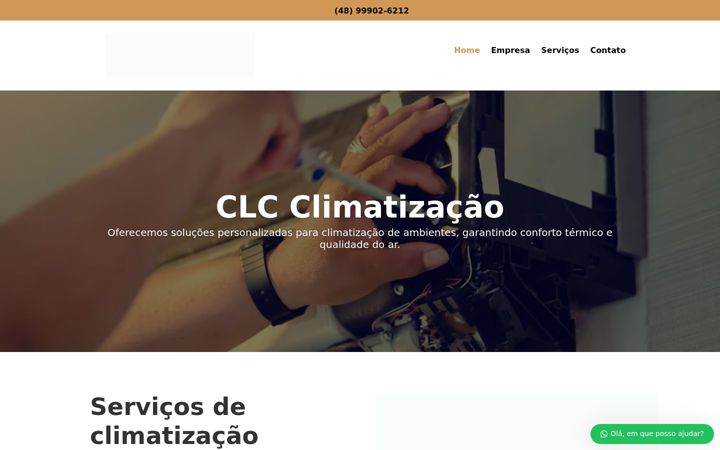 Screenshot van clcarcondicionado.com.br