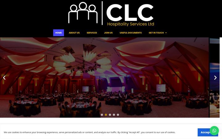 Screenshot of clchospitalityservices.ltd