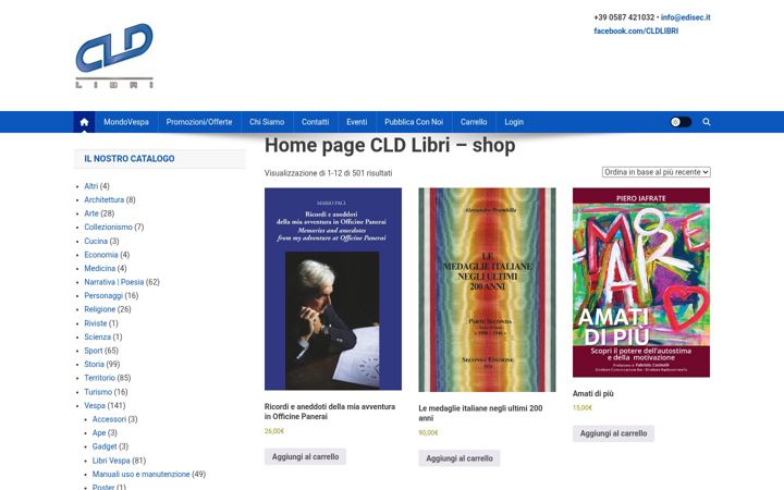 Captură de ecran a cldlibri.it