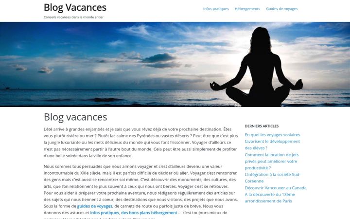 Snímek obrazovky cle-vacances.fr