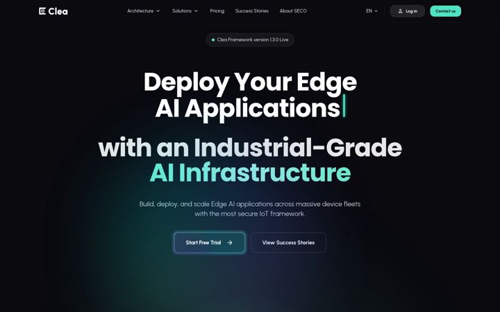 Screenshot of clea.ai