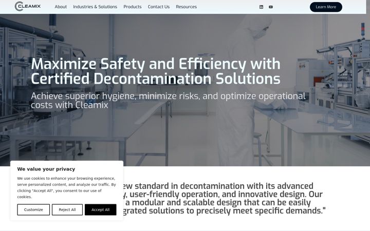 Screenshot of cleamix.com
