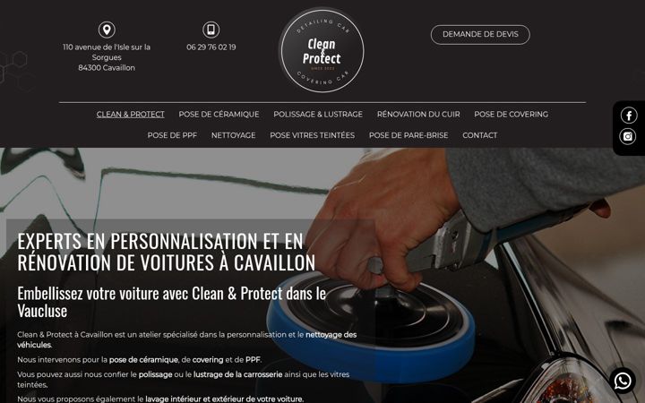 Zrzut ekranu clean-and-protect.fr