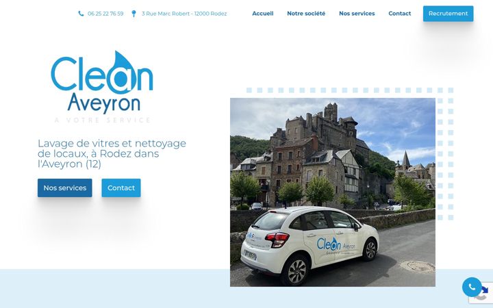 Zrzut ekranu clean-aveyron.fr