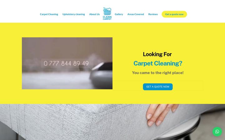 Zrzut ekranu clean-carpet.uk