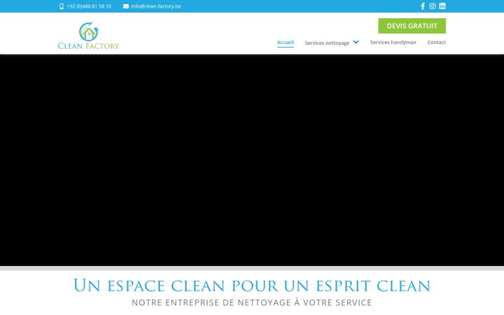 Screenshot of clean-factory.be
