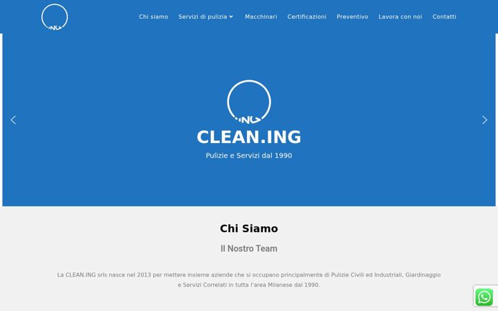 Captură de ecran a clean-ing.it
