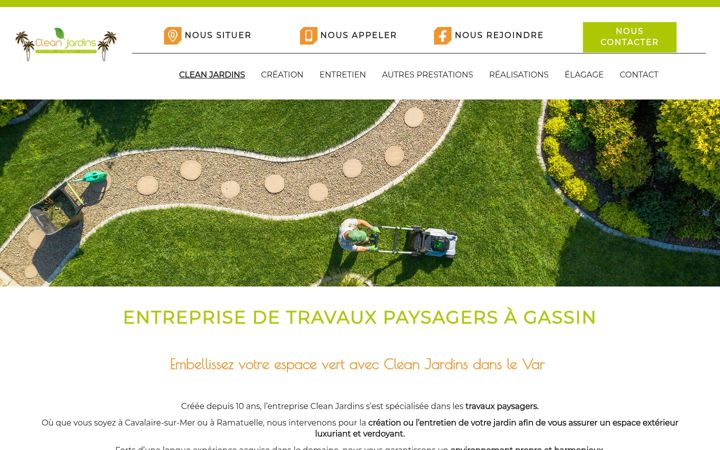 Zrzut ekranu clean-jardins.fr