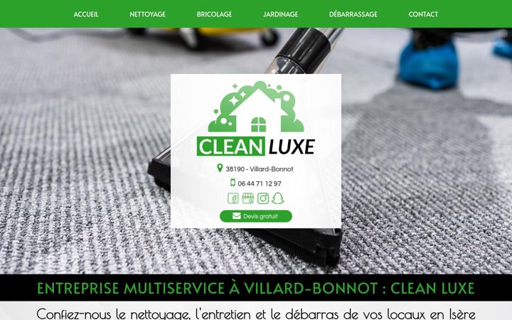 Zrzut ekranu clean-luxe.fr