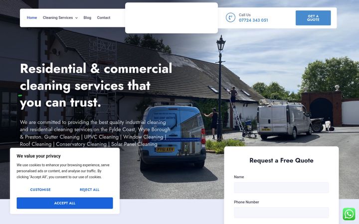 Zrzut ekranu clean-my.co.uk