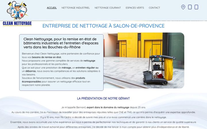 Zrzut ekranu clean-nettoyage.fr