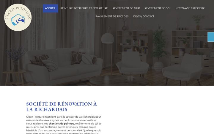 Zrzut ekranu clean-peinture.fr