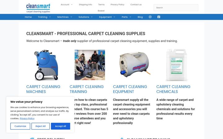 Zrzut ekranu clean-smart.co.uk
