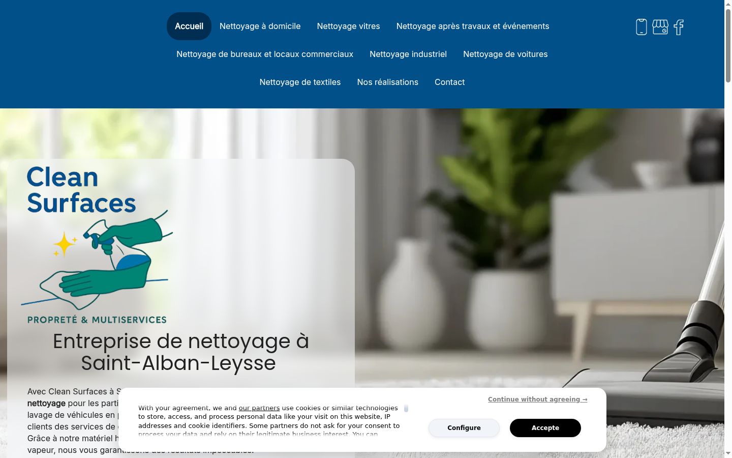 Sutikimo reklamjuostės, rodytos prieš bet kokią sąveiką, ekrano kopija