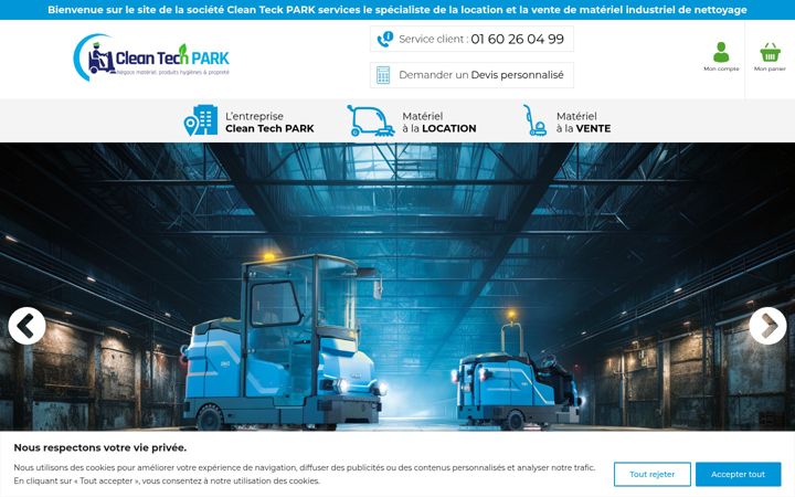 Screenshot of clean-tech-park.com